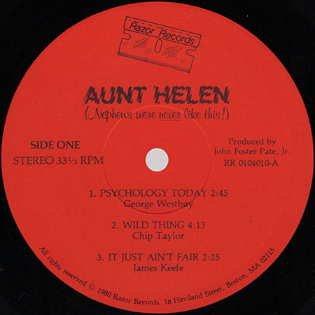 Aunt Helen LP Nephews Were Never Like This red label 1